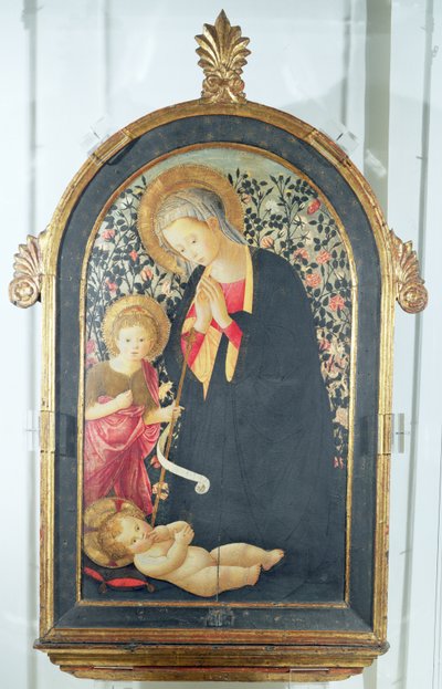 Adoration of the Child with the young St. John the Baptist by Pier Francesco Fiorentino